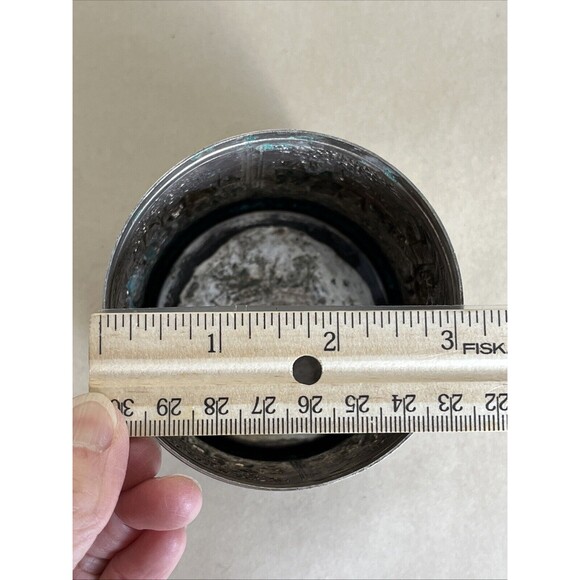 Mid‎ Century Silver Plated 90 HH Douwe Egberts Tea caddy By Herbert Hooijkaas - Picture 9 of 9